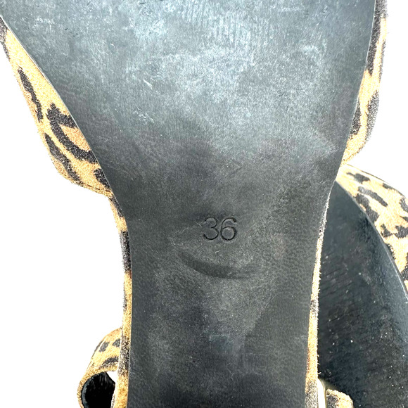 Shoe//Design Copenhagen size eu 36 US 5.5 leopard print d'orsay heels - Picture 6 of 7